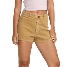 Billabong 여성용 슬림핏 프리 폴 면 코듀로이 반바지 탠지 피치