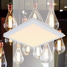 LED 평판 15W 전구색 320mmx320mm 사무실 정사각 안방 전등 엣지등 조명