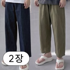 [1+1] 2장가격 린넨 텐셀 롱/숏 벌룬핏 10부 바지 팬츠