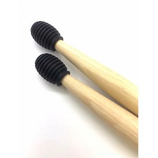 老羊樂器店 鼓棒弱音套 爵士鼓弱音 降噪 鼓棒靜音 5A/7A適用 啞鼓 鼓棒保護套 兩種款式, 1個, 螺旋款(一副兩只，不含鼓棒)