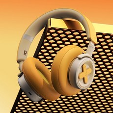 象鼻子潮牌 無線遊戲降噪頭戴式藍牙耳機 (支援AI翻譯功能 台灣總代理保固一年 台灣現貨), 黃