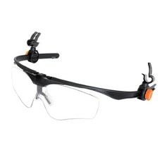 오토스 안전모장착용 클립형 무색보안경 A-645A (빗물받이형-B형), 1개