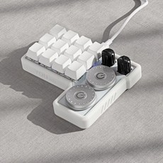 12 키 4 사용자 매크로 핫 Photoshop 정의 스 용 키패드 프로그래밍 RGB 손잡, A. 순백색, A. 기계식