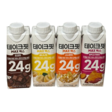 [공식] 테이크핏 맥스 초코 고소한 바나나 호박고구마맛 단백질 음료 혼합구성, 20개, 250ml