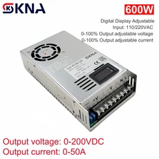 스위칭 전원공급장치 SMPS AC DC 안정형 파워 서플라이 디지털 디스플레이 조정 가능한 500W 600W 1000W 전원 공급 장치 0-12V 15V 24V 30V 36V 48, 05 0-72VDC, 02 600W, 01 100-120v200-240v용