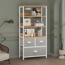 소웰홈 패브릭 선반, 5단, 라이트그레이