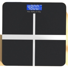 WH-P 저울 배터리식 전자 체중 저울 가정용 정밀 지능 충전 가능 고항속, 1개, 블랙, 체중계