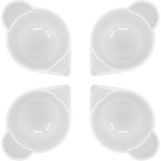 혼베이 4PCS DIY 에폭시 수지 도구 미니 실리콘 믹싱 컵 디스펜싱 측정