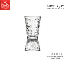 RCR TATTOO系列 圖騰沙漏雙向酒杯 一口杯 LUXION水晶玻璃, 1個