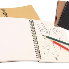 스케치 노트 공책 연습장 메모장 크로키북, 브라운+브라운