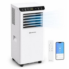 Comfort Zone Smart Portable Air Conditioner 8 000 BTU (5 100 BTU SACC) - WiFi Enabled 3-in-1 AC Un, 8000.0 British Thermal Units