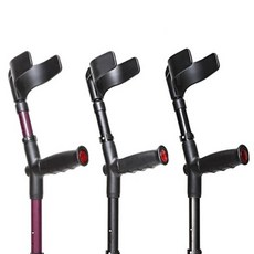 오쎈버그 Big XL 칼라 엘보클러치 목발 보행보조용품 332CF 2개구성 1세트, 검정무광