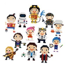 직업 블럭 놀이 장난감 어린이 창작 학습 조립 블록 완구, 1개, 3. 화가