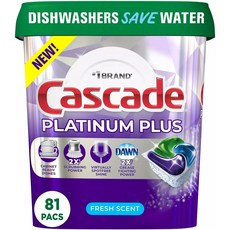 Cascade 플래티넘 플러스 프레쉬 센트 82개입, 1.45kg, 1개