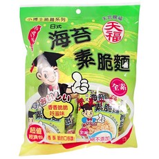 天福 小博士 日式海苔素脆麵 全素香脆麵, 1個