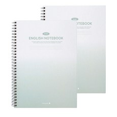 모닝글로리 4500 하드커버 영어 SP노트 16절 좌철, 그린, 2개