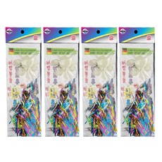 SMASH 문어낚시 레인보우 유동크랩 버림봉돌채비 SM-051 4팩, 1개