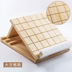 【台灣 嚴選】瑜珈拉筋板@養身瘦小腿實木拉筋板矯正康復可折疊站立斜瘦腿輔助足底按摩神器, 加厚大方格-四檔松木加厚