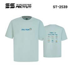 스펙트럼 아울렛 ST-2539 데일리 코튼 반팔티 배드민턴 피클볼 탁구 스포츠웨어