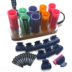 셋팅롤 전기롤 전기 헤어세팅기 헤어롤 구르프 셋팅기, 공장 표준 구성 대형 클립 포함, 기본 모델명/품번