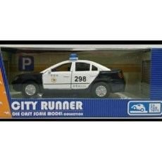 仿真合金模型車 CT-298B交通大隊警車 聲光迴力合金車 ST安全玩具, 1個