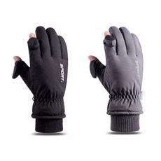 오토바이 방한 3M 신슐레이트 장갑 스크린터치 손가락 오픈형, 블랙