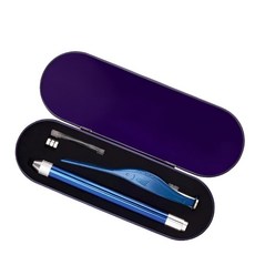 蘇霏小舖 兒童發光挖耳棒套裝 (挖耳棒+耳屎鑷子) 可拆卸清潔 兒童護理, 藍色, 1個, 1個裝