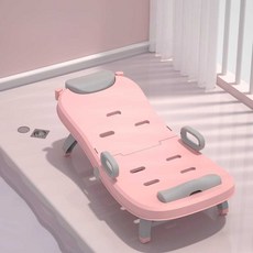 목욕침대 접이식 요양원 노인 이동식 머리 감기 베드, 1개, 업그레이드-회색+샴푸대