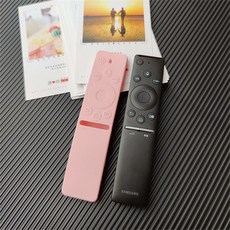 삼성 보이스 TV 리모컨 방진 커버 BN59 보호 슬리브 리모컨 케이스 리모컨 보호대, Pink, 05 05 Pink, 한개옵션1, 05 Pink
