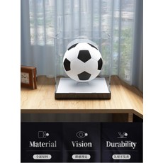 아크릴 케이스 축구공 디스플레이 진열장 기념품 전시대 보관함 배구공 싸인볼, 02.블랙 하드 베이스, 1개