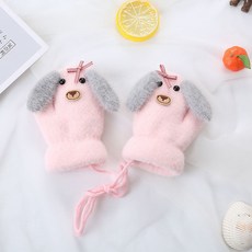 방한 장갑 0-12 개월 1-3-6 세 아기 유아 어린 중동 이중 벨벳 따뜻한 겨울