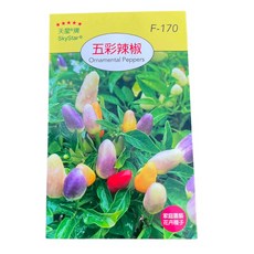 SkyStar® 五彩辣椒種子 家庭園藝, 1包