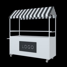 행사가판대 야시장 이동식 마차 판매 매대 야외 지붕 T81-화이트 130x60x200cm, T84-오렌지 200x60x200cm