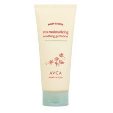 AVCA Baby&Kids Ato保濕舒緩凝膠乳液 嬰幼兒身體乳 溫和低敏, 1個, 200ml