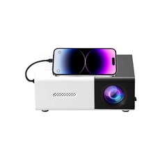 휴대용미니빔프로젝터무선 스마트폰휴대용빔프로젝터1080P 최대 150인치 빔 프로젝터, 블랙