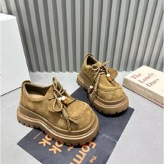 여성 가을 통굽 로퍼 스트랩 키높이 슈즈 M05Z3O OP2