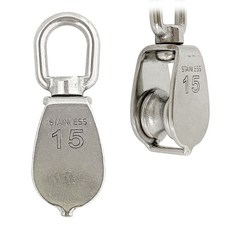 J싱글 도르래15mm (2161) 스텐 도르레 로프 상하 이동, 상세페이지 참조, 1개