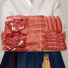 춘자네농축산 투뿔 한우 실속 세트 소고기 모듬 구이용, 1개, 투뿔스페셜등심세트400g+200g