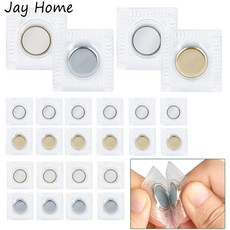 2/10 쌍 스냅에 숨겨진 바느질 얇은 직물에 대 한 PVC 자기 단추 핸드백 의류 걸쇠 DIY 공예 바느질 도구 10 15mm