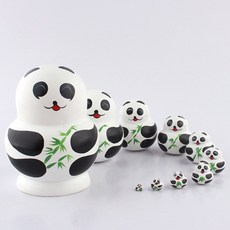 판다 10단 1개 마트료시카, A1-판다 10단-1개
