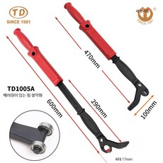 못 뽑기 펜치 목공용 못 판자 제거 손빠루 나무 망치, 1개, TD1005A
