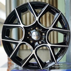 ERST EM6 鑄造 18吋 5孔112 鋁圈，提升操控性能與運動風格，麗車坊專業推薦, 黑色車面, 1個