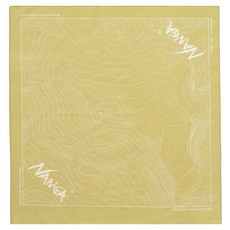 NANGA 帕爾瓦特輪廓地圖頭巾 NA2253-3F503, 芥末黃