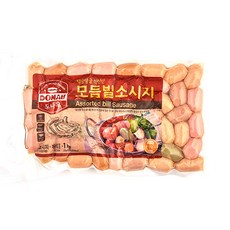 [대영] 도나우 칼집난 다섯가지 맛 모듬소시지 1kg (한팩 20g*50ea) 냉동, 20g, 50개