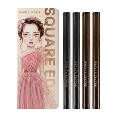 뷰티피플 철벽녀 스퀘어 엣지 아이 라이너 2개 (2종 중 택), 블랙