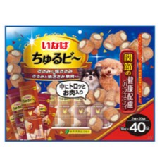 이나바 강아지 츄르비 40P, 관절건강케어 버라이어티, 400g, 1개