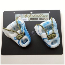 美托利斯 Metolius Rock Rings 3D 攀岩指力訓練器 家用便攜式指力板, 1個, 白/藍(一副兩個) 兩種包裝隨機發