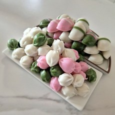 [푸드잇템] 굳지않는 삼색 바람떡 꿀떡 결혼 돌 답례떡 식사대용, 1kg, 2개, 바람떡 + 꿀떡