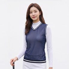 김영주 골프 여성 라인업 메쉬 조끼 초경량 드라이 메쉬