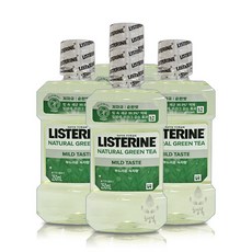 리스테린 내추럴 그린티 마일드 구강청결제, 250ml, 4개